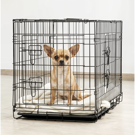 Cage de transport pliable pour chien 76x49x54cm Taille M