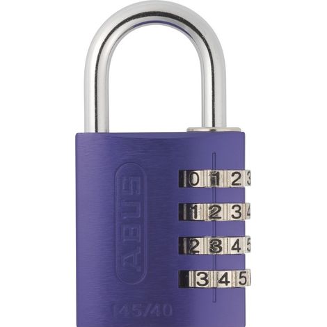 Abus 145/40 - Lucchetto a combinazione, colore: Viola