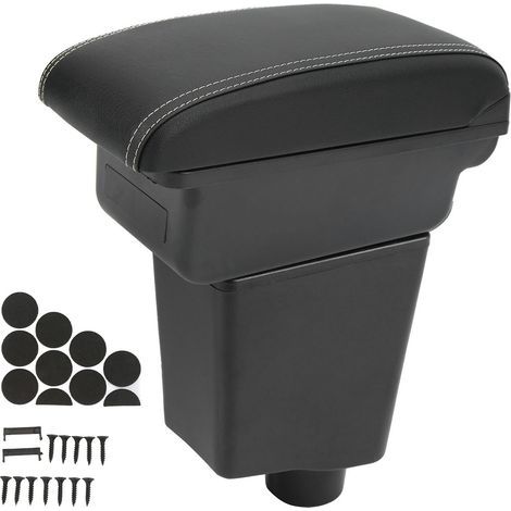 Accoudoir Bote Console Rangement avec Ports USB Cuir Artificiel Fermeture Silencieuse Remplacement pour Captur Clio 4 (1/5)