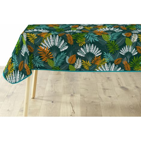Nappe rectangle en PVC imprimé végétal "Panazio" - Multicolore - 140 x 240 cm - Livraison gratuite (1/3)