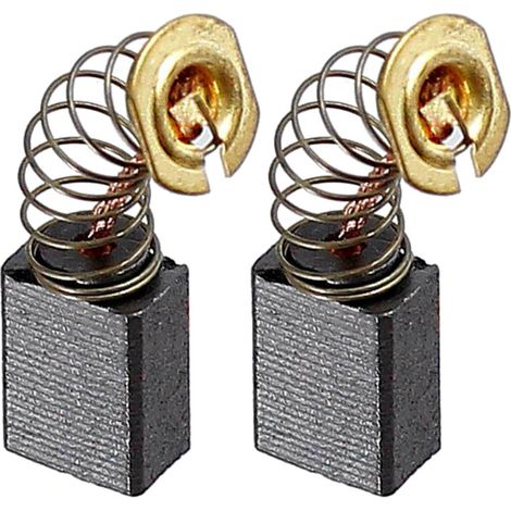 2x Kohlebürsten für viele Makita Elektro-Werkzeuge (z.B. Bohrmaschine, Winkelschleifer, Schlagschrauber, Fräse, Kreissäge) Motorkohlen 6x9x12mm