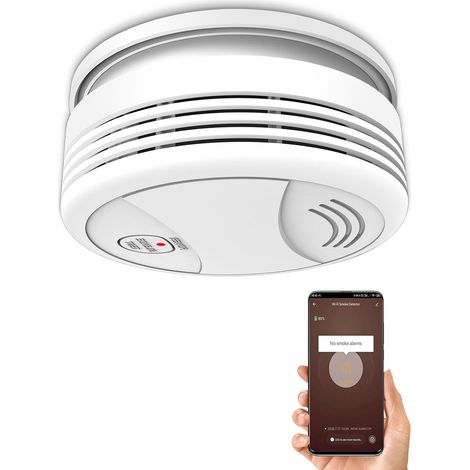 Détecteur de Fumée Intelligent, Alarme Incendie Intelligente pour la Maison, Détecteur de Fumée WiFi avec Notification APP, Réseau Détecteur de fumée (1/5)