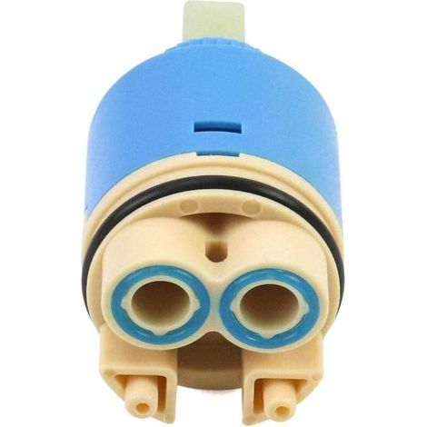 Noyau de valve en céramique de rechange, adapté aux robinets mélangeurs, pour une utilisation dans la cuisine ou la salle de bain, bleu (35 mm) (1/4)
