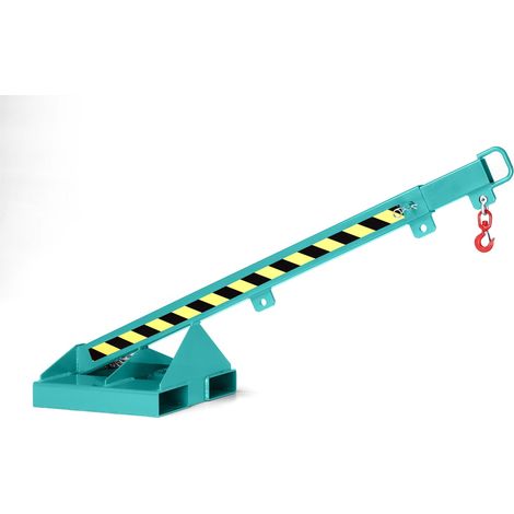 RR Industrietechnik teleskopierbarer Kranarm Typ RLH-T1 bis zu 1000kg Tragkraft RAL 5018 Türkisblau