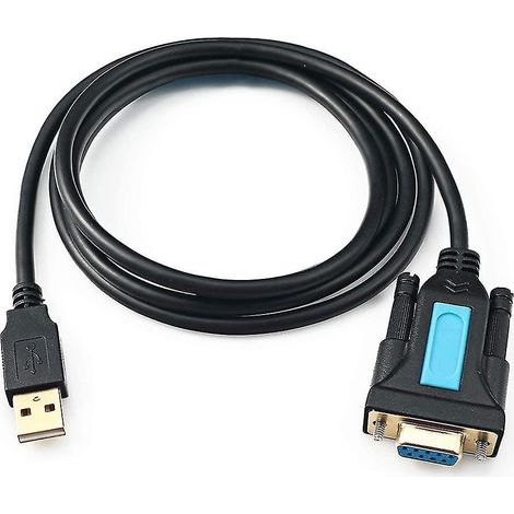 Adaptateur USB vers RS232 avec puce PL2303, câble USB 2.0 mâle vers RS232 femelle pour systèmes d'exploitation Linux/Windows XP/ (1/5)