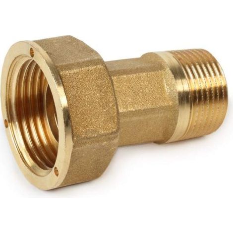 Racor para conexión a contadores Giacomini R37  1/2" M x 1/2" F