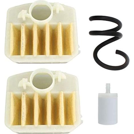 Lot de 2 filtres à air pour tronçonneuse Husqvarna 340 345 346 XP 350 351 353 340E 345E 5370240-02 (1/4)