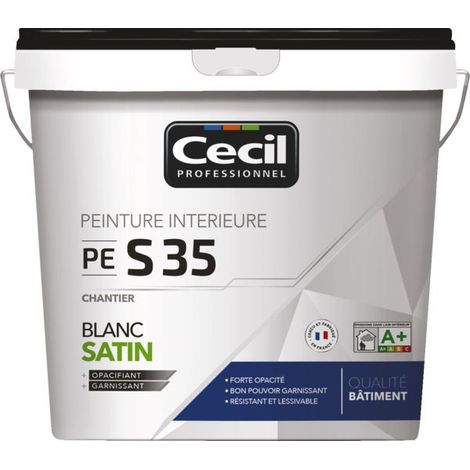 Peinture Chantier V33 Mat 5l Séchage Rapide, Forte Opacité, Finition Mate Durable. - V33