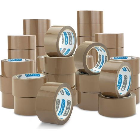 1743 Business Pack: 48 Rouleaux de Ruban Adhésif d'Emballage Résistant, 50mm x 60m, Marron (1/4)