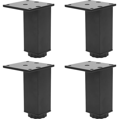4 Stück verstellbare Füße aus Aluminiumlegierung für Sofa, Bett, Schrank und andere Möbel, 100 mm (1/5)