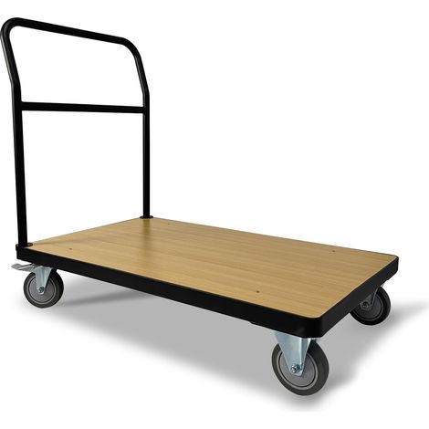 Lagertrolley Rollwagen 90x60cm H90cm für Garage Werkstatt Lager Massiv Plattformwagen Handwagen