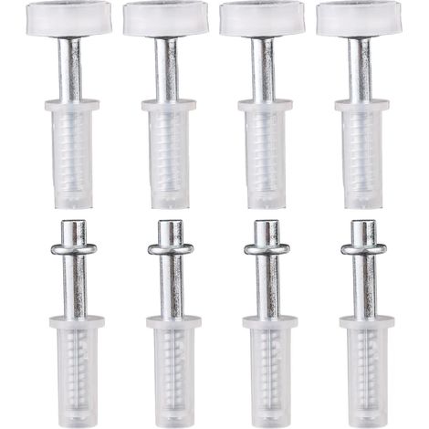Lot de 8 Roulettes de Guidage Supérieures pour Portes Pliantes et Pivot Supérieur, Kit Réparation Porte Placard Pliante à Ressort pour Grange Coulissante et Armoire (1/5)