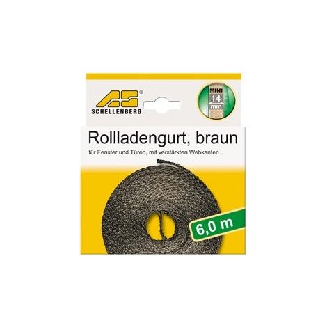 Schellenberg - Rollladengurt 14mm/6m braun - 46004 (1/3)