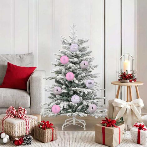 Weihnachtskugel Set XL 15 pcs Rosa Kunststoff