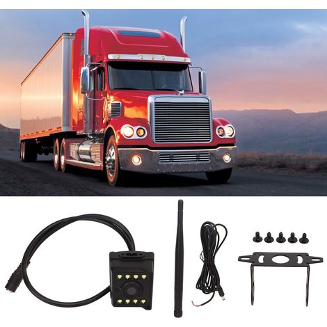 Caméra de recul sans fil WIFI, 12V-24V, équipée d'une imagerie de recul infrarouge haute définition à vision nocturne, adaptée aux bus, camions et fourgonnettes (WCA105). (1/5)