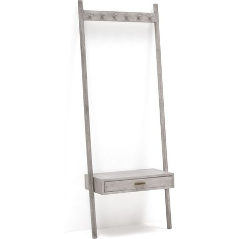 Perchero 73X36X190 Madera Gris Velado 1 Cajon (1/5)