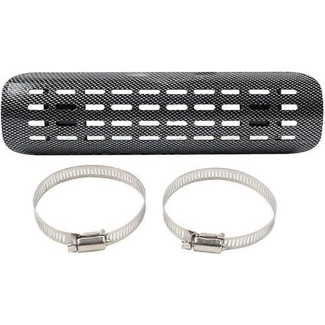 Cache-pot d'échappement courbé pour moto avec deux colliers de serrage de 2 à 7 cm, compatible Harley, Honda, Yamaha, Kawasaki et Suzuki. (1/5)
