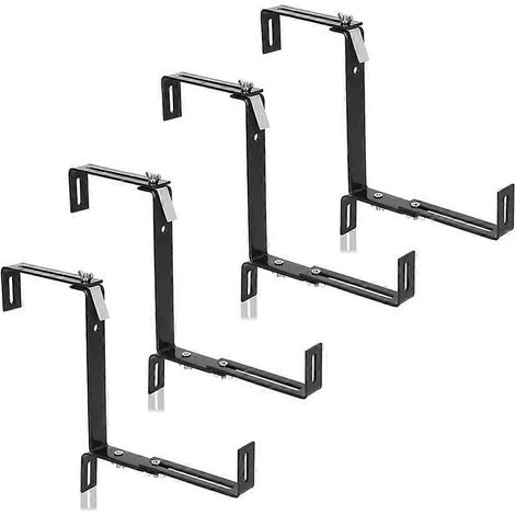 Fleur Box supports pour Balcony Parapets et Railings Flexible montage jardinière Boxes 2 Way réglable No Drilling (1/5)