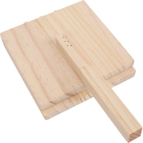 Presse à tortilla en bois avec poignée ergonomique, pour Roti Chapati Burritos fait maison, Pizza carrée (1/5)
