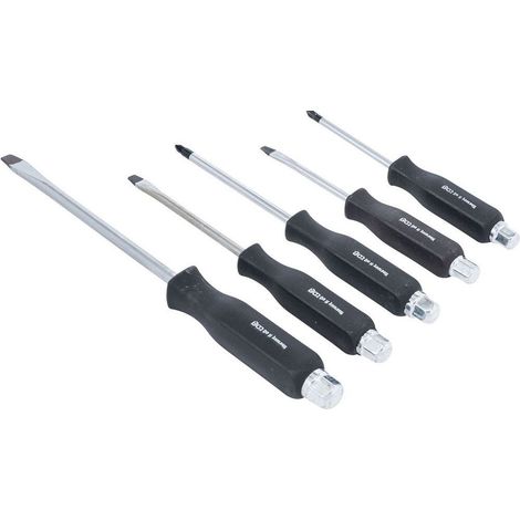 Promo : jeu de 5 tournevis plats et cruciformes pz manche traversant (1/4)