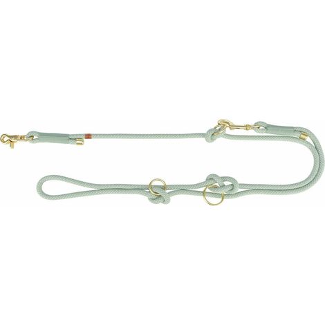 Ramal ajustable para perro Trixie Soft Rope Verde Menta S S/XL (1/5)