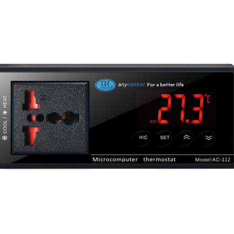 Thermostat numérique à LED pour reptiles (serpents, lézards, tortues) en vivarium, 220 V/16 A. (1/5)