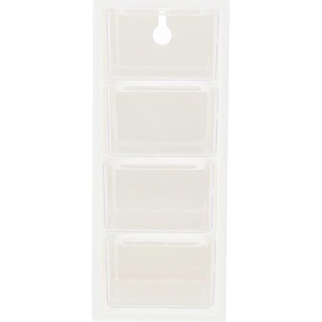 Mehrstöckige Schmuckaufbewahrungsbox mit Tischständer – 15,5 x 10 x 6,5 cm – Weiß (1/3)