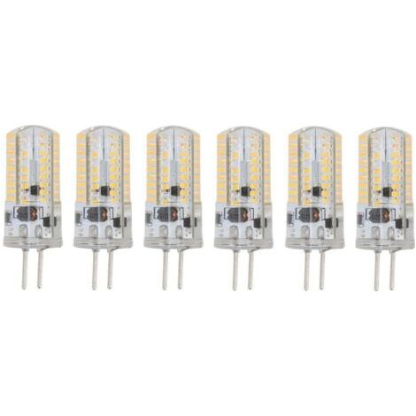 6Pcs GY6.35 Ampoules LED 5W AC 12V Blanc Chaud 2700 à 3000K Blanc 6000 à 6500K 500LM 72LED Ampoules pour Bureau à Domicile Ampoules LED Ampoules LED(1) (1/4)