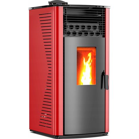 Poêle à pellets autoportant 12 kW Thunder® GAREN-RED