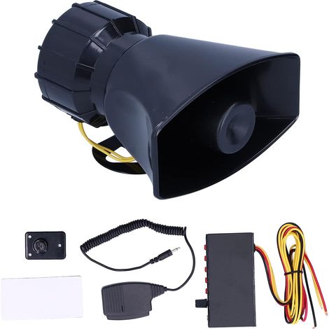 12V 100W Avertisseur d'urgence Klaxon Mégaphone pour Motos (1/5)