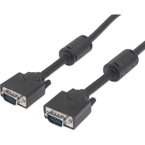 MANHATTAN Cavo Monitor SVGA con ferrite Maschio/Maschio 1,8 mt (1/5)