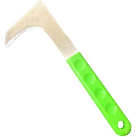 Désherbeur Manuel, Outils Manuels de Jardinage, Outil de Contrôle des Mauvaises Herbes pour Patio, Cour et Pelouse, Faucille Verte