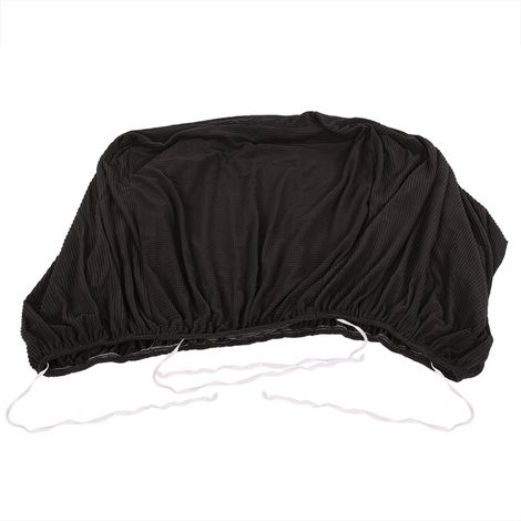 Housse de canapé extensible en microfibre douce, protection meubles antidérapante pour salon, Noir 4 places 235-300cm (1/4)