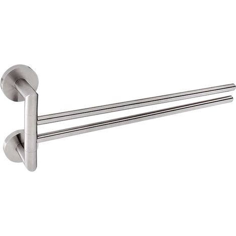 Nimco Unix - Portasciugamani girevole, lunghezza 41 cm, acciaio inox spazzolato UNM 13096-10 (1/2)