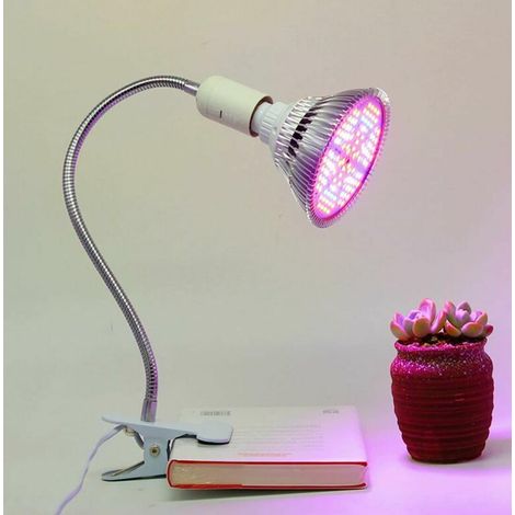 Pince Spot E27 pour lampe de lecture de chevet, cordon de prise à clipser AC 220V avec interrupteur, pince de lampe E27 pince lampe à col de cygne flexible pour miroir de plante (1/4)