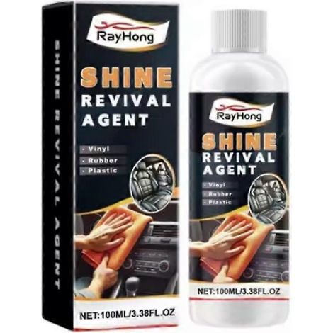 Rénovateur de plastique, revitalisant, nettoyant, polissant et ravivant pour intérieur de voiture, agent de noircissement en spray, revêtement anti-taches pour caoutchouc et plastique (1/4)
