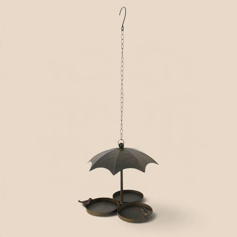 Mangeoire Parapluie en Fonte 20x22x22cm (1/5)