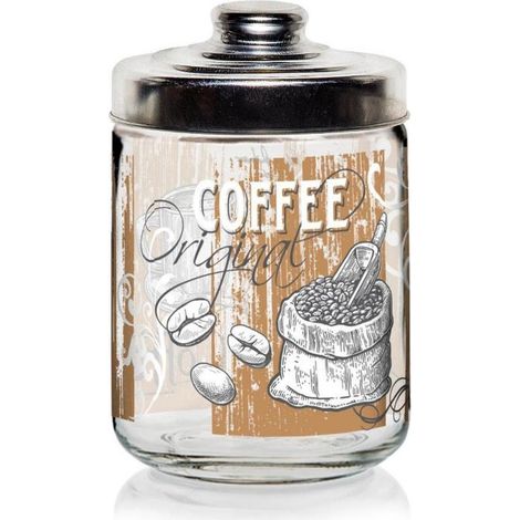 Barattolo da Cucina in Vetro con Tappo in Alluminio Original Caffè (1/3)