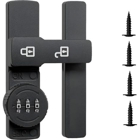Cerradura de combinación de 3 dígitos, armario con código secreto, cerradura de seguridad para puerta de aleación de zinc