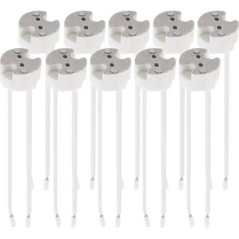 Lot 10x GU5.3 socket - GU5.3 or MR16 socket - Holder with 12V cable - For lamp light bulb such as LED halogen spot