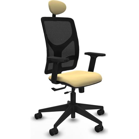 Sedia ergonomica piqueras y crespo Motilla crema similpelle (1/2)