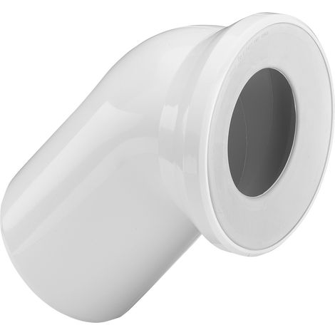 Coude de raccordement WC à 45 degrés 3812 po DN100 plastique beige