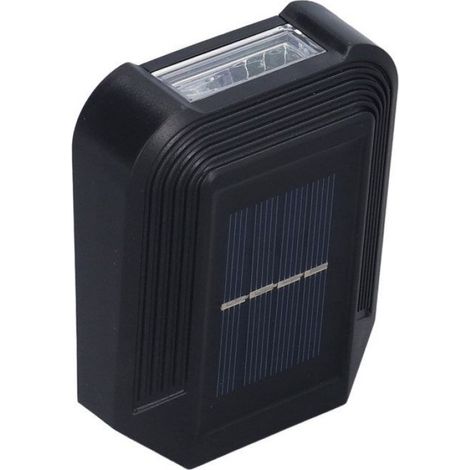 HURRISE Lampes solaires extérieures Appliques Solaires Extérieures Luminaire Extérieur 6LED jardin balise 6000K-6500K (1/4)
