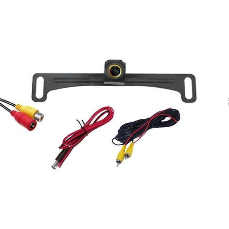 Cámara CCD AHD 1080P para coche, cámara de visión trasera, soporte para matrícula, cámara de marcha atrás universal para coche B304 (1/5)
