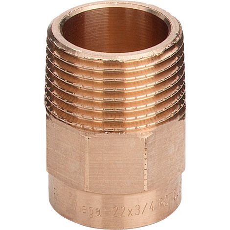 Manicotto bronzo FM ø42 - 1"1/2 estremità a saldare femmina, filettatura R 106638 (1/3)