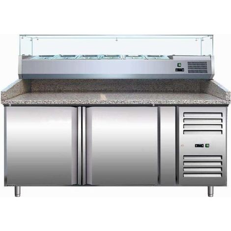 MEUBLE PIZZAS 2 P. 600X400 MM +2/+8°C GAZ R600A