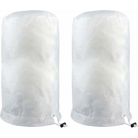 Paillage pour plante Voile d'hivernage,2 Pièces Voile D'hivernage Plante 140×200cm Blanc, Housse de Protection pour Plantes, Housse D'hivernage Arbre, Voile Hivernage avec Tirette, Jardin Vegetaux Sac (1/5)