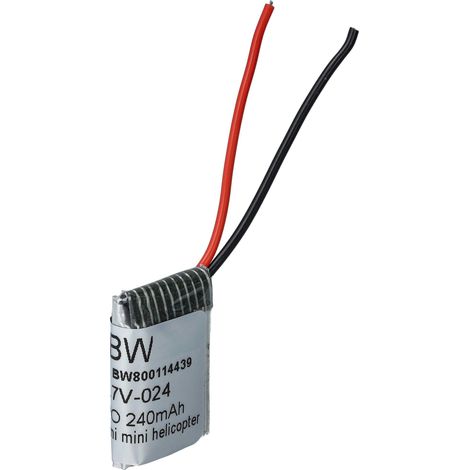 vhbw Akku kompatibel mit Syma S107G, S108G Drohne Multicopter Quadrocopter (240mAh, 3,7V, Li-Ion)