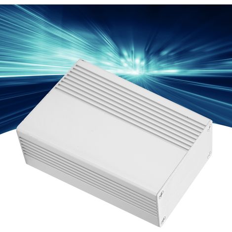 Boîtier de Projet Électronique en Aluminium avec Boîte de Jonction Intégrée, Coque Grise (1/5)