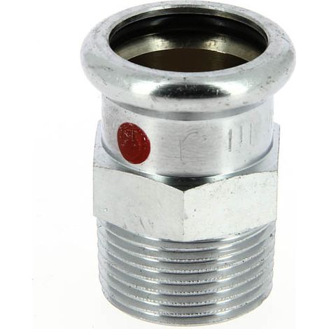 Mamelon acier carbone à sertir Femelle Ø22 Mâle 3/4